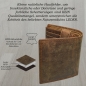 Preview: flevado Vintage Wildleder Geldbörse Voll Leder Herren Portemonnaie Hochformat RFID Safe